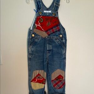 Kids Denim Overalls with Unique Hand Crafted Patches